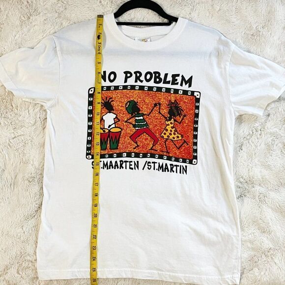 Vintage‎ 90’s Fiesta Tees No Problem St. Maarten St. Martin Caribbean Shirt - Picture 5 of 8